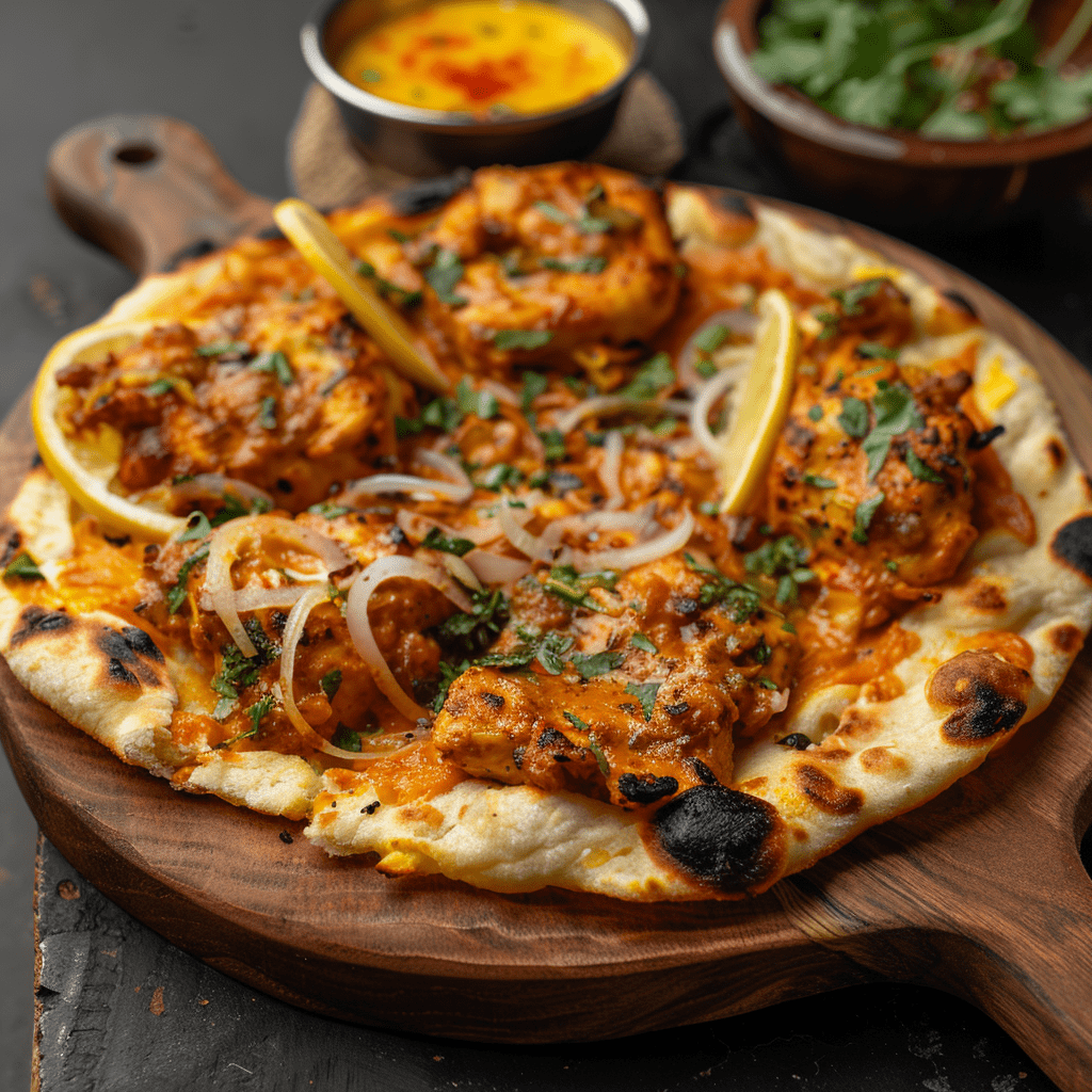 Le Poulet Tikka Naan avec sauce indienne - FN (Avinash)-min